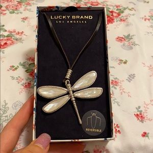 Lucky Brand Reversible Dragonfly Necklace.